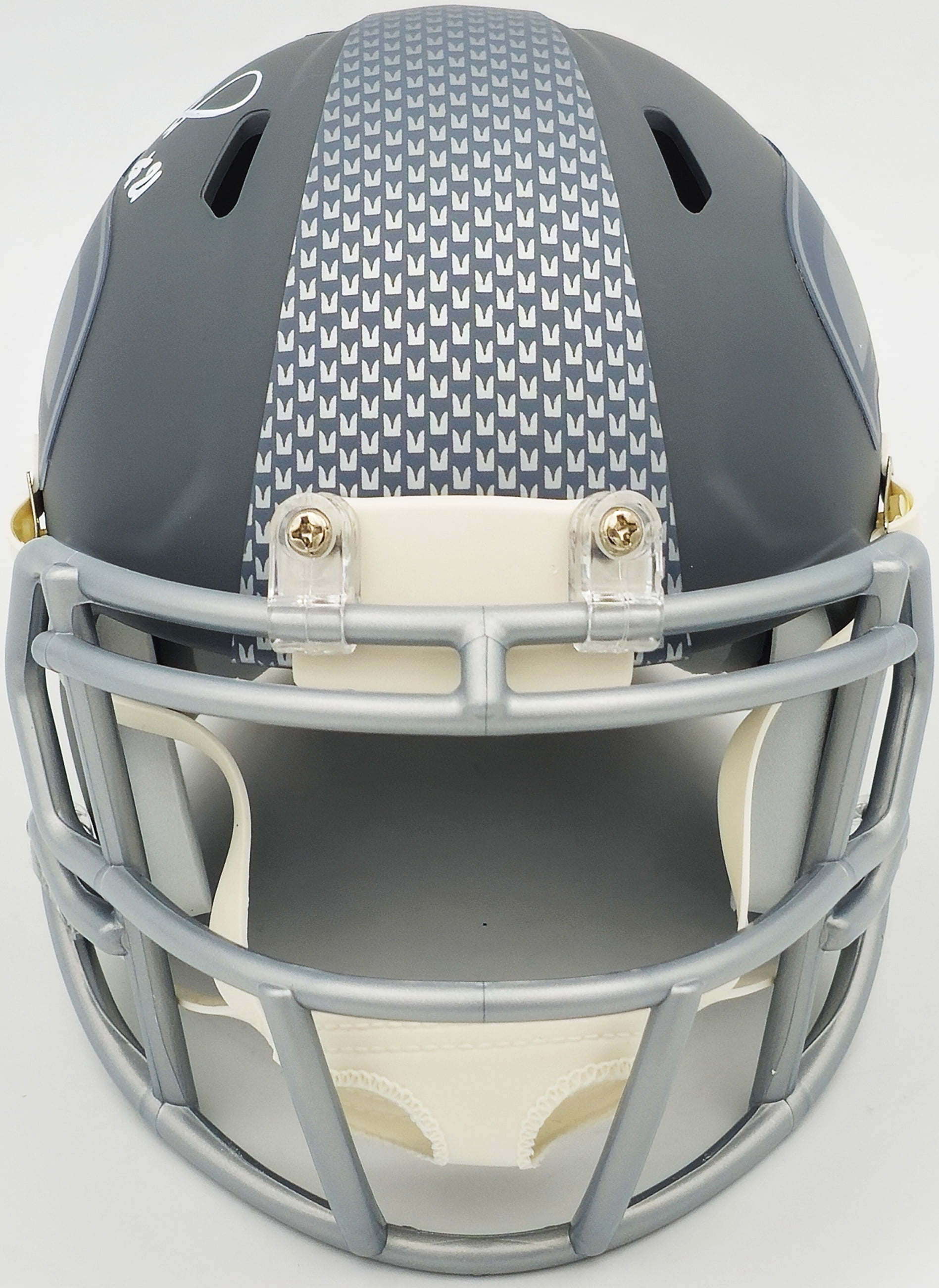 Devon Witherspoon Autographed Seattle Seahawks Slate Silver Speed Replica Mini Helmet MCS Holo 235446