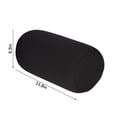 thumbnail image 2 of Microbead Bolster Squishy, Orthopedic Round Cylinder Neck Support Roll Pillow Memory Foam Reduce Back Pain, Foam Particle Filled Nap Pillow for Office, Travel, Home (Black), 2 of 2