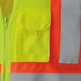 thumbnail image 4 of Pioneer Women's Custom Fit Hi-Vis Mesh Back Safety Vest  - Color:  Hi-Vis Yellow/Green  - Size: 2XL, 4 of 6