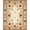 Beige Orange Teal, Pattern 12, variant on ODIKA 8'x10' Washable Area Rug Non-Slip Chair-Friendly Mat Boho Hallway Scatter Vintage Southwestern Geometric Bands Hallways for Dining Room, Large Office, Lounge