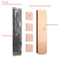 thumbnail image 3 of SSD Copper Heat Sink, Precise High Thermal Conductivity Prevent Burrs M.2 2280 SSD Copper Heat Sink  For PC, 3 of 8