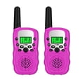 thumbnail image 5 of Paquete de 2 Walkie Talkie, juguetes para niños o niñas de 3 a 12 años, alcance de 3 km, actividades en interiores y exteriores, juguetes de poste, regalos para niños y niñas de 5 a 8 años (rosa) brillar Electrónica, 5 of 5