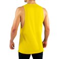 thumbnail image 3 of Contour Athletics Bodybuilding Tank Tops for Men, Stringer Muscle Fitness Tee for Gym Workout (Yellow), 3 of 4