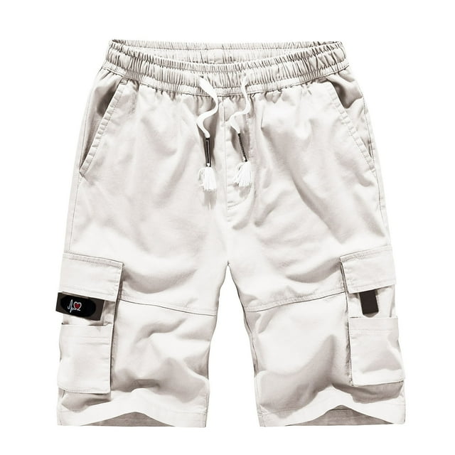 DPTALR Shorts Cargo pour Hommes Grande Taille Multi-Poches Décontractés Shorts de Plage d'Été