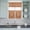 Orange, variant on 3 Piece Kitchen Curtains and Valances Set Brown Boho Cafe Curtains 24 Inch Length Retro Western Rustic Ethnic Tribal Patterns Valance & Tier Curtain for Living Room Bedroom Window 54"x18" 27"x24"*2