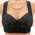 thumbnail image 4 of Lixiuxyad Ultimate Full Coverage Bra For With Superior Support And Comfort All Day Wireless T Shirt Bra Seamless Underwear For Plus Bust,Bras for Women Black 46, 4 of 4