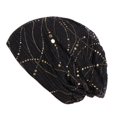 thumbnail image 2 of SPRING PARK 2pcs Fashion Women Lace Glitter Beanies Thin Bonnet Cap Autumn Casual Beanies Hat, 2 of 3