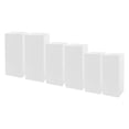 thumbnail image 6 of ToppiJoy 6 PCS Metal Square Display Pedestal Stand, Cuboid Pedestals Display Plinth Pillars for Birthday Party Wedding (White), 6 of 10