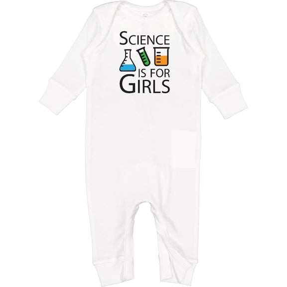 Inktastic Science is for Girls Baby Romper Coveralls