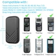 thumbnail image 2 of Fintie Graphing Calculator Carrying Case for Texas Instruments TI-Nspire CX II CAS/Tl-Nspire-CX-ll, TI-84 Plus CE/TI-84 Plus Color Graphing Calculators - with Mesh Pockets, Pen Slots, Black, 2 of 7