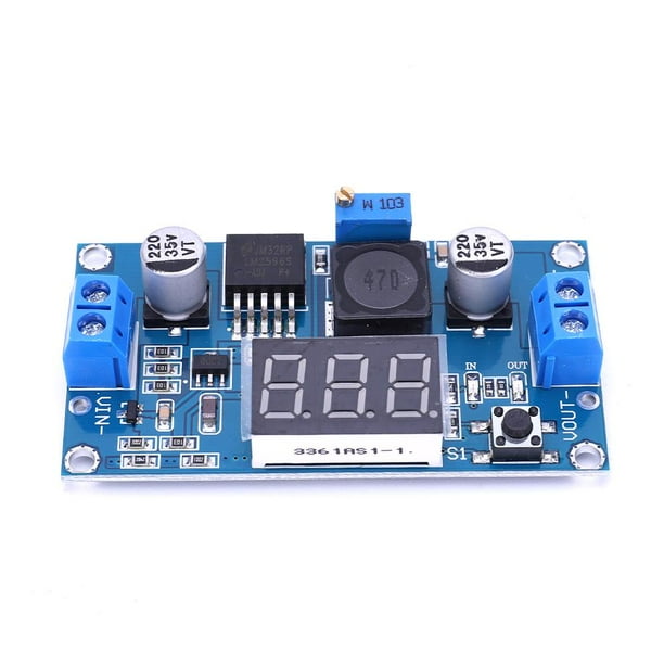 1 LM2596 Convertidor Buck Entrada 25V-40V Salida .25V-37V Volt Transformador Ajustable