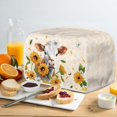 thumbnail image 4 of Yuyamidu Cow Toaster Cover 4 Slice Wide Slot Sunflower Daisy Bread Maker Dust Cover Spill-Proof Kitchen Broiler Appliance Organizer Holder, Microwave Oven Cover, 4 of 7