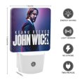 thumbnail image 2 of John Wick Luz nocturna LED con sensor de anochecer a amanecer para dormitorio, baño, pasillo, escaleras - Lámpara LED nocturna de enchufe, 0.5W - 1 pieza, 2 of 6