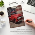 thumbnail image 4 of Acrylic Writing Board Gold 12.5*9 Inch Clipboards Transparent Acrylic Material Suitable For Office Classroom Teachers Fashion Bloggers Stationery Enthusiasts Red Truck Art, 4 of 9