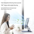 thumbnail image 5 of Support Universel en Alliage pour Tablette, Rehausseur de Bureau Réglable, Ventilateur de Refroidissement Pliable pour Ipad Pro 12.9 Ordinateur Portable 15.9, 5 of 5