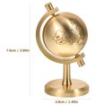 thumbnail image 2 of Shisuyan Household Globe Model Vintage Style Home Copper Decor Desktop Handle Globe Craft, 2 of 8