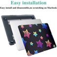thumbnail image 4 of Compatible avec MacBook Pro 13 Pouces Étui 2015 2014 2013 Fin 2012 Ancienne Version (Modèles : A1502 & A1425) avec Écran Retina, Coque Rigide en Plastique Protectrice & Protection de Clavier, Étoile, 4 of 6
