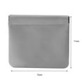 thumbnail image 1 of Mini Cosmetic Bag PU Makeup Toiletry Pouch for Daily Travel Storage (Light Grey), 1 of 7