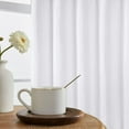 thumbnail image 5 of EMLTHORY White Shower Window Curtain 40x36 Inch, Small Short Bathroom Window Curtain with Hooks,Waterproof Fabric Small Curtain for Kitchen Car Rack Bedroom Bathroom Windows,Machine Washable, 5 of 6