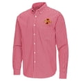 thumbnail image 2 of Men's Antigua Cardinal Iowa State Cyclones Ellis Woven Tri-Blend Long Sleeve Button-Down Shirt, 2 of 3