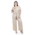 thumbnail image 1 of Set sin mangas con cinto Roman Fashion /Tallas Extras, 4135 (Beige) beige 42, 1 of 6