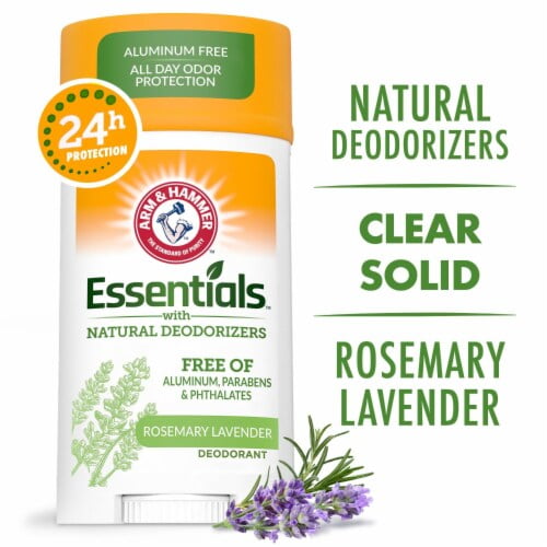 Arm & Hammer Essentials Rosemary Lavender Deodorant Stick with Natural Deodorizers 2.5 oz