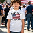 thumbnail image 2 of MEZZALL Child Boys T-Shirts Independence Day Patriotic 4th Of July T Shirt Kids Toddler Youth Red White Print O-Neck 1776-2026 Lovely Short Sleeve Tops, 2 of 4