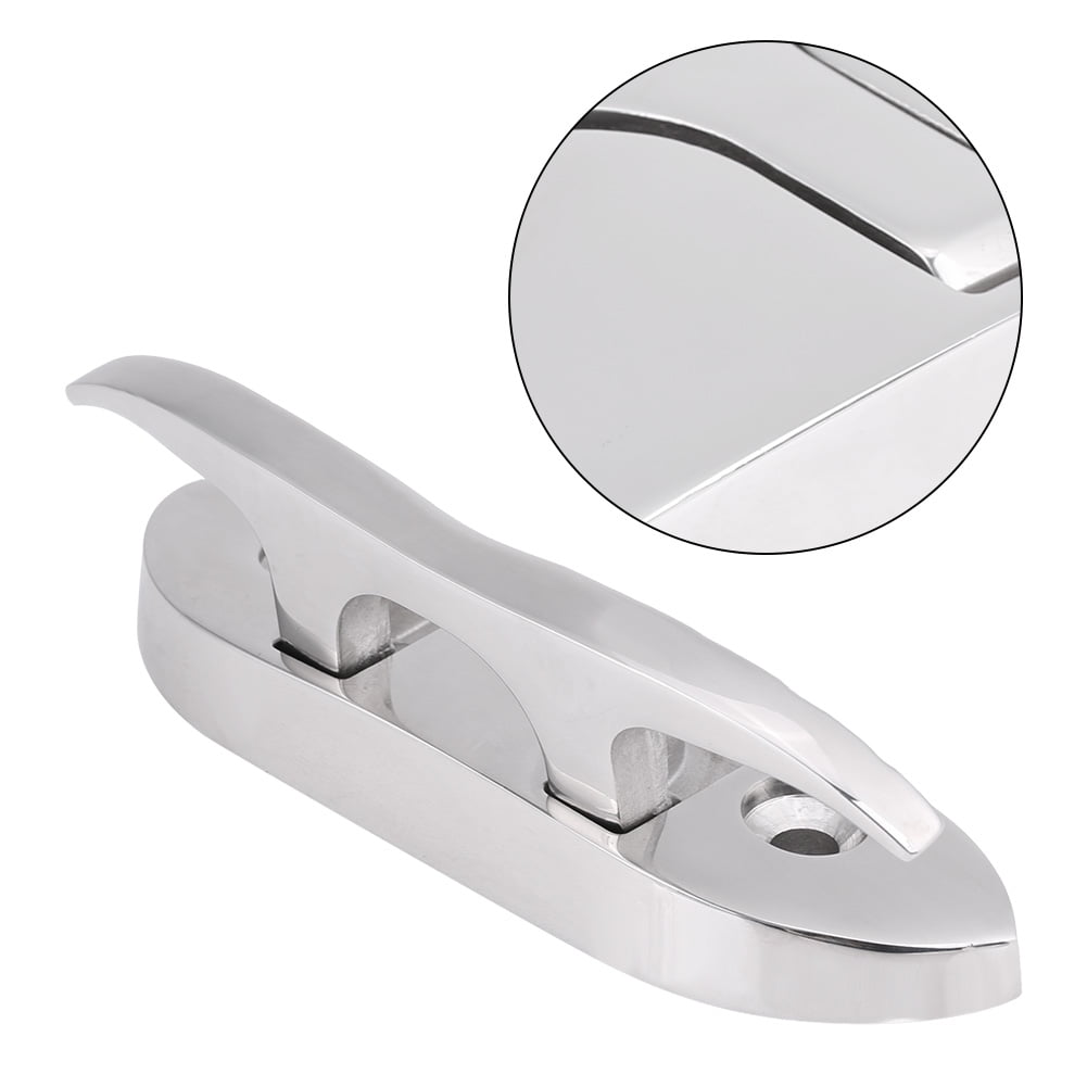 Aeloa Boat Cleat-w/Fasteners Marine Boat Flip Up 4-1/2 Folding Cleat Dock Stainless Steel Aeloa Boat Cleat-w/Fasteners Marine Boat Flip Up 4-1/2 Folding Cleat Dock Stainless Steel