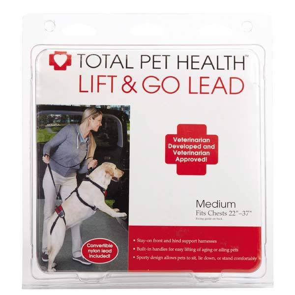 Lift & Go Leads for Dogs Vet Approved Total Pet Health Travel Dog Lead Harness (Medium
