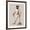 Brown Frame, variant on Art.com Greyhound Fencer in Cream Full Art Print by Fab Funky, Brown Frame Wall Art, 32" x 40"