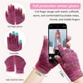 thumbnail image 5 of 4pcs Kids Winter Hat Gloves Scarf Set, Girls Toddler Winter Hat Beanie with Touchscreen Gloves & Neck Warmer for Girls Boys, 5 of 7