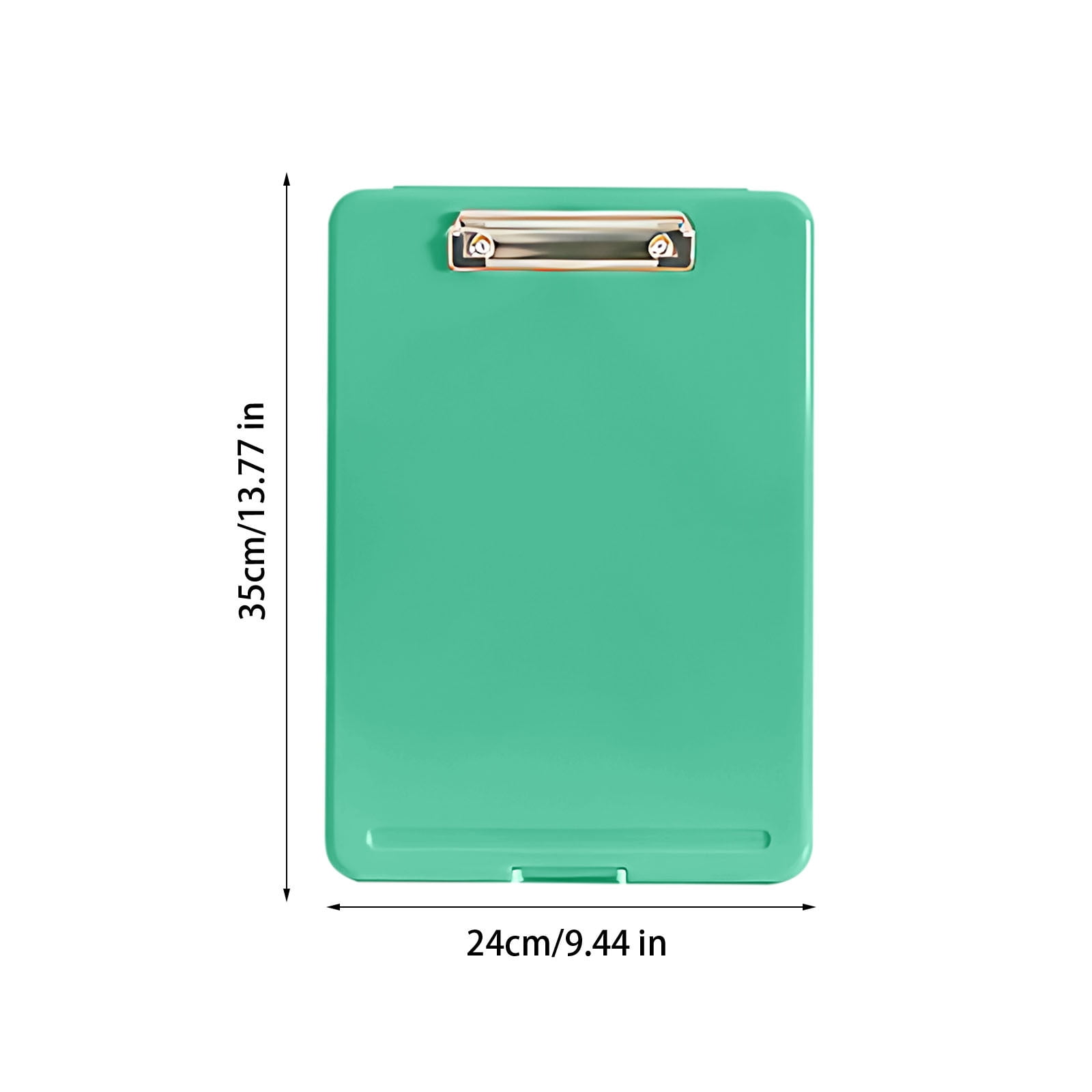 Byujiro A4 Plastic Clipboard Storage Box File Organizer Case with Built-in Clip, Waterproof Document Holder for Office, School, Home & Travel Paper Storage