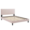 thumbnail image 2 of Modway Phillipa Performance Velvet Full Platform Bed in Pink, 2 of 9