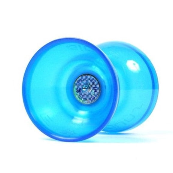 Sundia Shining Diabolo - Includes Wooden Sticks, 2 Strings Instructions and Bag (Crystal Blue, Wide Bearing)