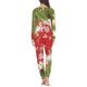 thumbnail image 4 of Conjunto de pijama informal de dos piezas para mujer, jersey de manga larga con diseño navideño, ropa de dormir cómoda y holgada, camisón para mujer, 4 of 4