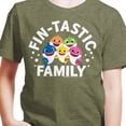 thumbnail image 3 of Baby Shark - Fintastic Family - Toddler And Youth Short Sleeve Graphic T-Shirt, 3 of 6