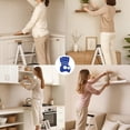 thumbnail image 5 of Escalera Plegable Multifuncional Bluelander, Tipo Tijera 3 Peldaños, Antideslizante, Blanco, 5 of 5