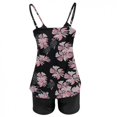 thumbnail image 4 of Pisexur Women Tankini Swimsuits with Boy Shorts Ladies Tummy Control Two Piece Bathing Suits Ruffle Swim Tank Top Swimwear - Swimsuit for Women Two Piece, 4 of 5