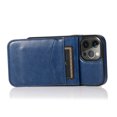 thumbnail image 6 of SaniMore for iPhone 14 Pro Max 6.7" 2022 Case, Card Slots Case with Flip Kickstand Premium Leather Magnetic Clasp Anti-scratch Anti-drop Heavy Duty Protective Case for iPhone 14 Pro Max, Darkblue, 6 of 14