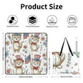 thumbnail image 2 of Patriotic Kittens Floral Pattern Repeat Outdoor Picnic Blanket, Foldable Waterproof Beach Mat, Portable Beach Blanket for Beach Camping, Hiking, Family Concerts, 2 of 7