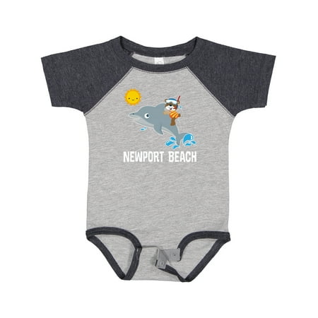 

Inktastic Newport Beach California Dolphin Gift Baby Boy or Baby Girl Bodysuit