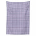 thumbnail image 2 of Checkered Tablecloth, Country Inspired Old Fashioned Pattern Picnic Theme Soft Colors Print, Rectangle Satin Table Cover for Dining Room and Kitchen, 52" X 70", Violet Blue White Pink, by Ambesonne, 2 of 2