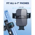 thumbnail image 2 of YITUMU Wireless Car Charger, 15W Fast Charging Phone Holder, Carbon Fiber Car Charger Mount on Air Vent,Compatible with iPhone 14 13 12 11, Samsung Galaxy S23 S22 S21 S10 LG Google, Black, 2 of 13