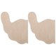 thumbnail image 2 of Pegatinas para cubrir pezones, encaje autoadhesivo desechable, ropa interior invisible en forma de EE. UU., almohadillas para sujetador (Caqui D), 2 of 5