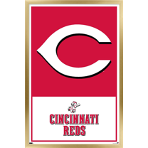MLB Cincinnati Reds - Logo 22 Wall Poster, 22.375" x 34" Framed