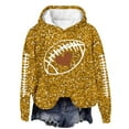 thumbnail image 3 of Sequins Football Hoodies for Women 2025 Fall Winter Glitter Sparkle Graphic Hooded Sweatshirt Y2K Pullover Tops, 3 of 6