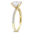 thumbnail image 4 of Everly Women's Created Moissanite 14K Yellow Gold Engagement Ring, 4 of 8