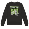 thumbnail image 4 of Beetlejuice Beetlejuice Date Me Women's Crew Sweatshirt, Black, Medium, 4 of 4
