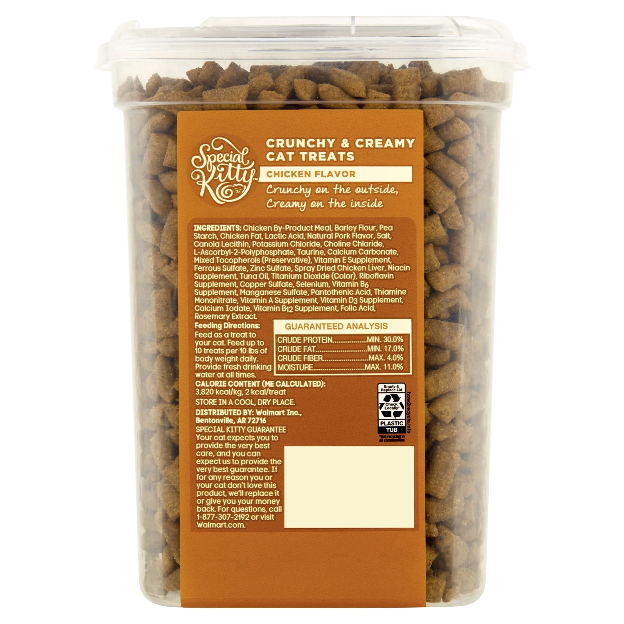 Special Kitty Crunchy & Creamy Cat Treats Chicken Flavor, 16 oz