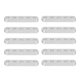 thumbnail image 1 of 10 Uds. Soportes rectos planos de fijación de aluminio 4X8mm conectar soportes rectos para equipos de ingeniería de robots 3102-0005-0040, 1 of 5